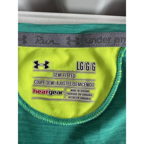 4 for $10 Under Armor Tank Green Heat Gear L - Picture 3 of 6